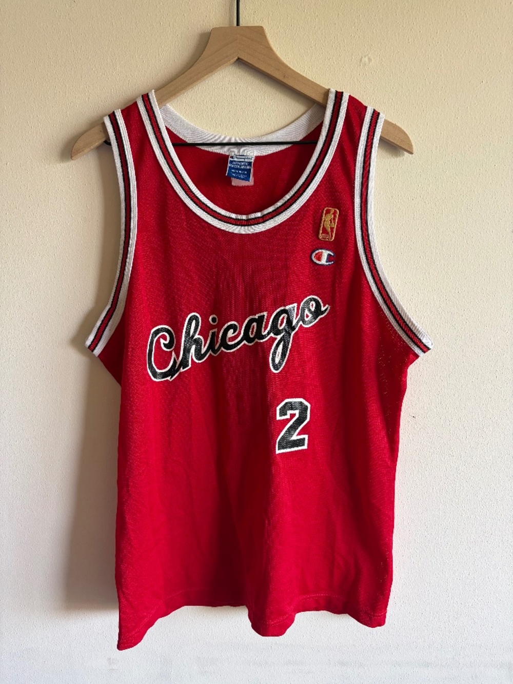 Vintage 1996 NBA Champion Chicago Bulls Norm Van Lier 2 Jersey 48 Gold Logo 50th